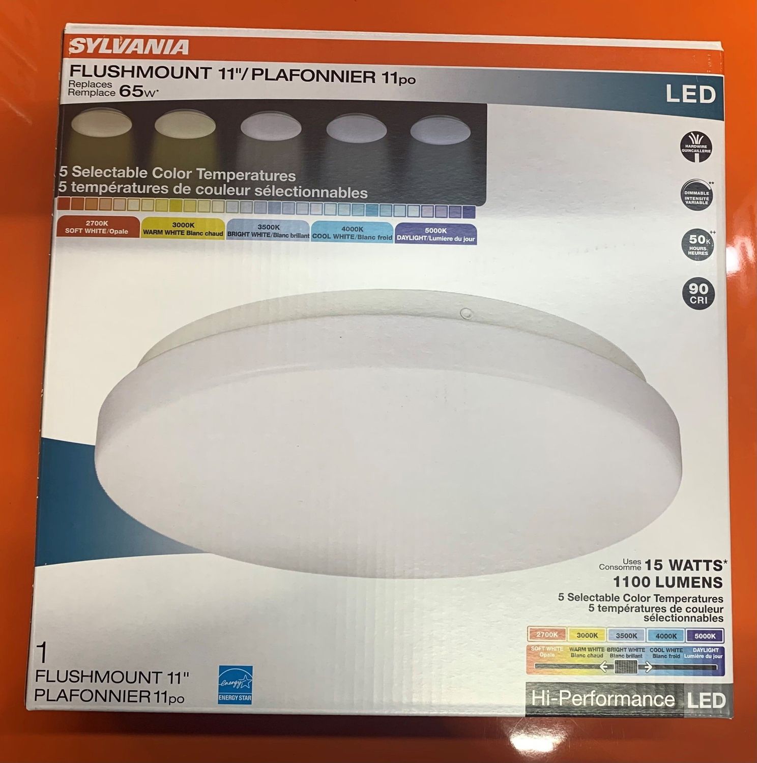 62040 PUFF11R1100ST9SC3 120V 15W 1100 LMS
