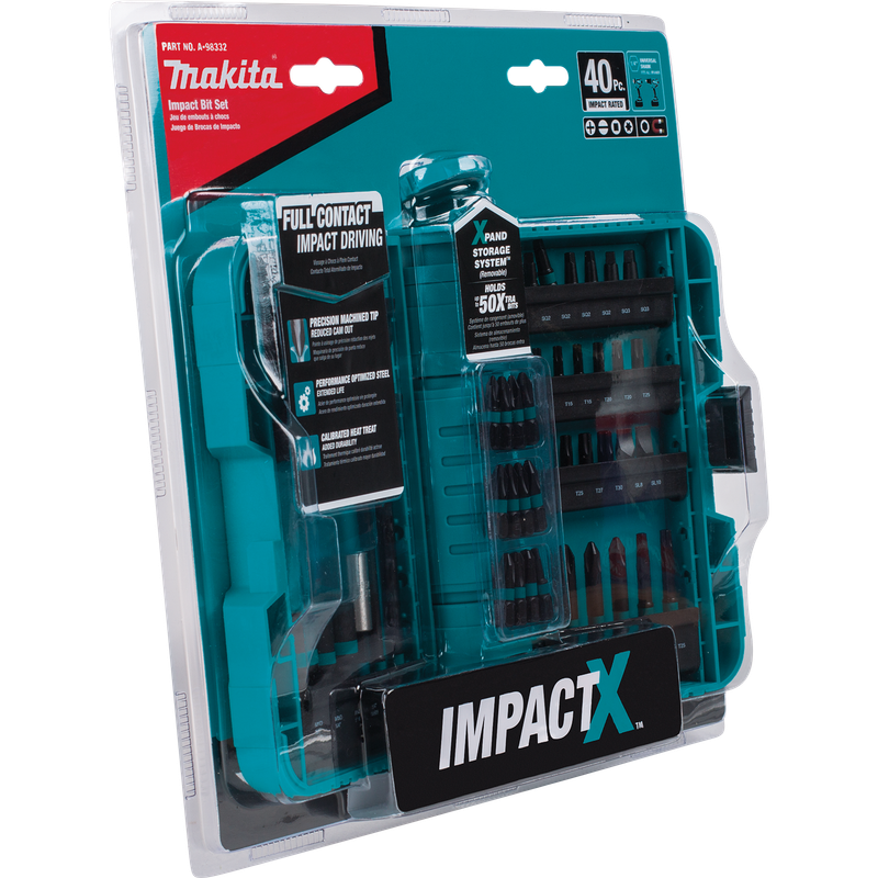 IMPACTX DRIVER BIT SET 40/PCS MAKITA- A-98332