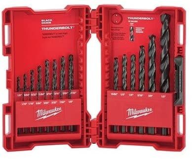 MILWAUKEE Black Oxide Twist Drill Bit Set (21-Piece) 48-89-2801