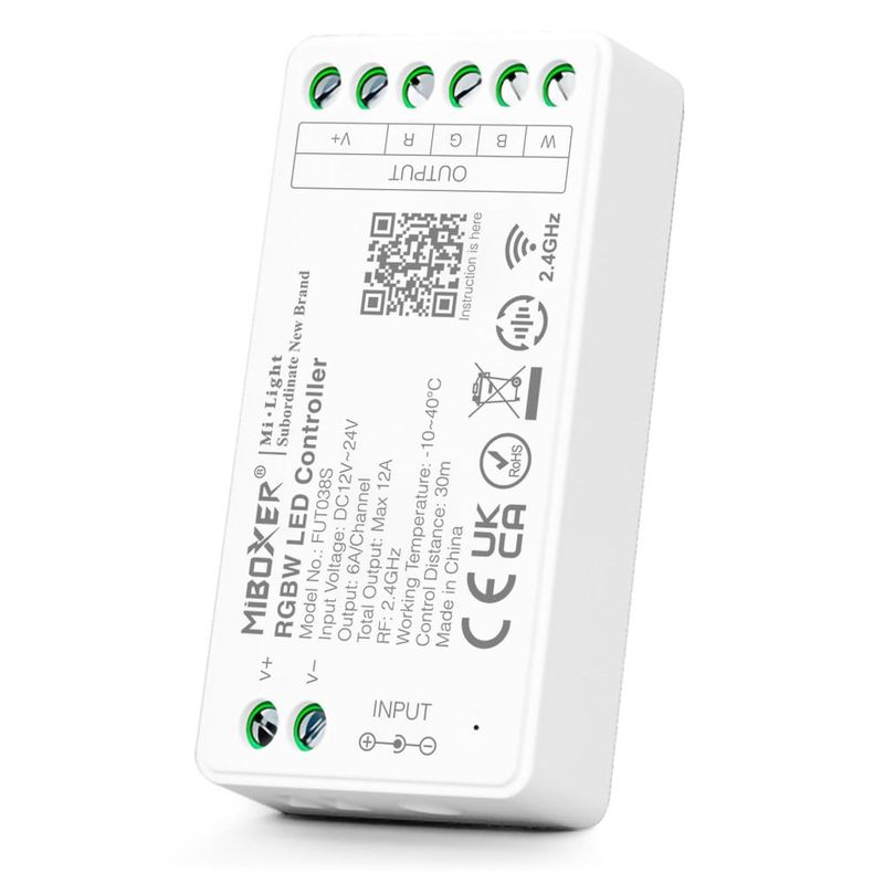 FUT038S DC12V-24V 6A/CHANNEL RGBW LED CONTROLLER