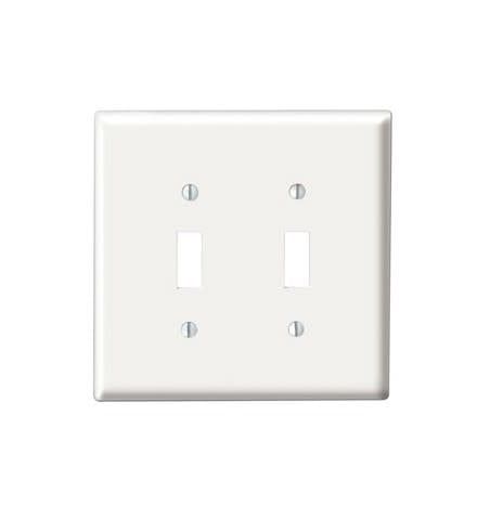 1-2139W TAPA 4X4 2 SWITCH SENCILLOS 2G BLANCA (10EA)