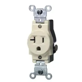 1C-SERE01BD-I  RECEPT. SENCILLO 20A IVORY 125V