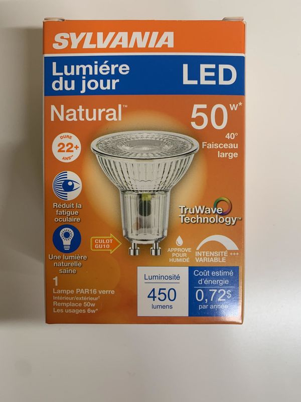 40933	LED GU10 5000K 450 LMS 6W DIMMABLE