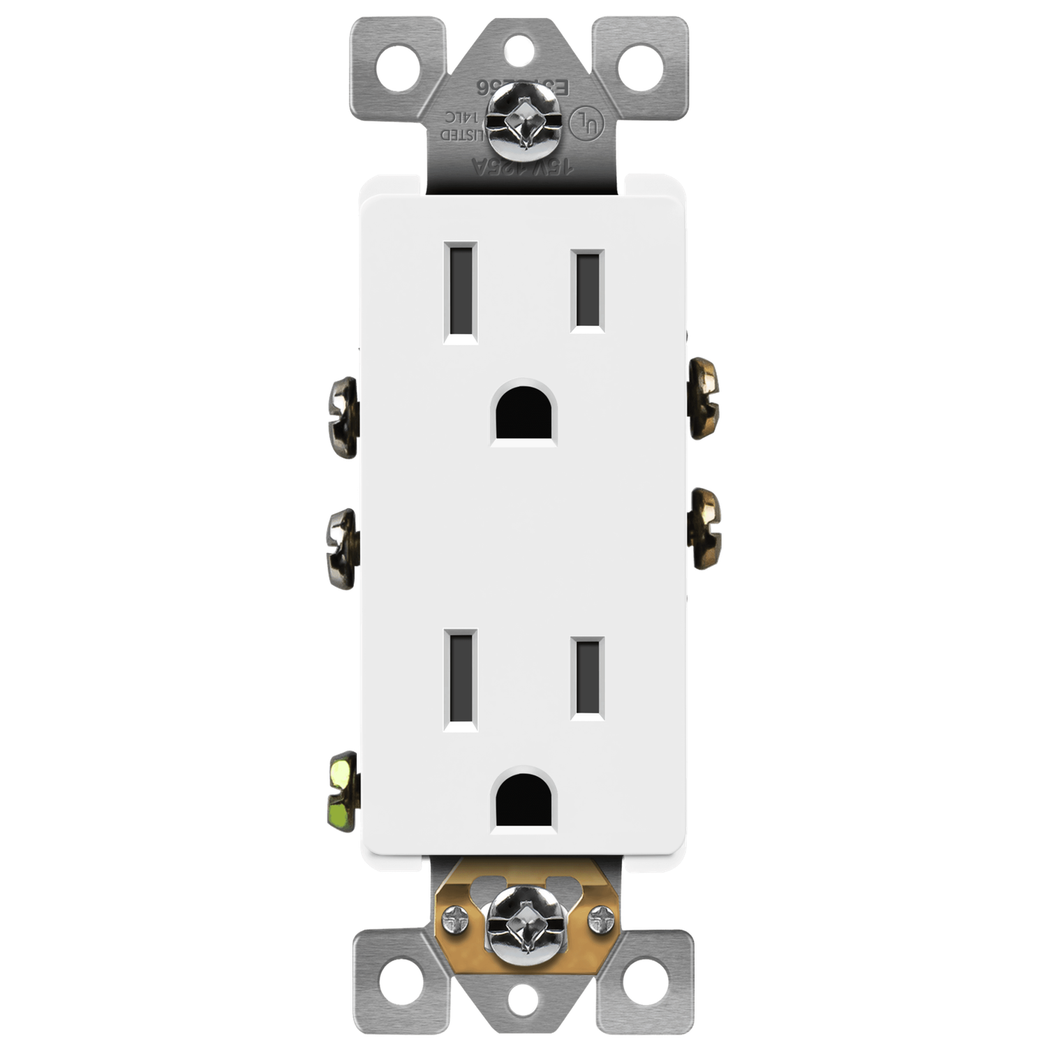 61501-W RECEPTACULO DECORA BLANCO 15A 125V 5-15R