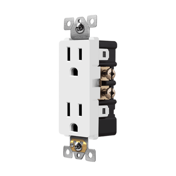61501-W RECEPTACULO DECORA BLANCO 15A 125V 5-15R