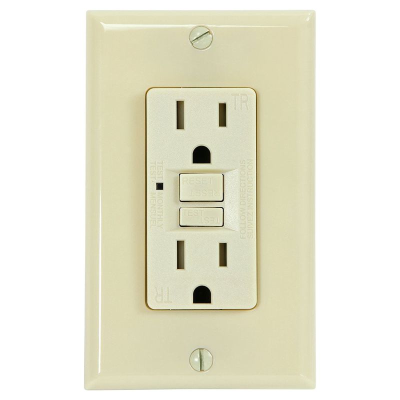 RECEPTACULO GROUND FAULT 15AMP TAMPER RESISTANT IVORY/ G1315TR-IV