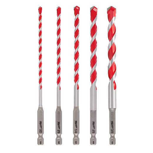 SHOCKWAVE Carbide Hammer Drill Bits Set (5-Pack)  48-20-9051
