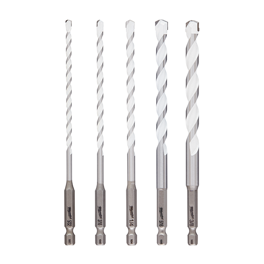 48-20-8898 5PC MULTIMATERIAL KIT SHOCKWAVE™ CARBIDE DRILL BIT SET