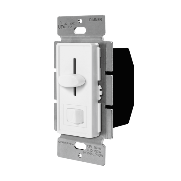 59302-W	DIMMER LED/CFL SLIDE DIMMER/SWITCH SINGLE POLE/3-WAY WH