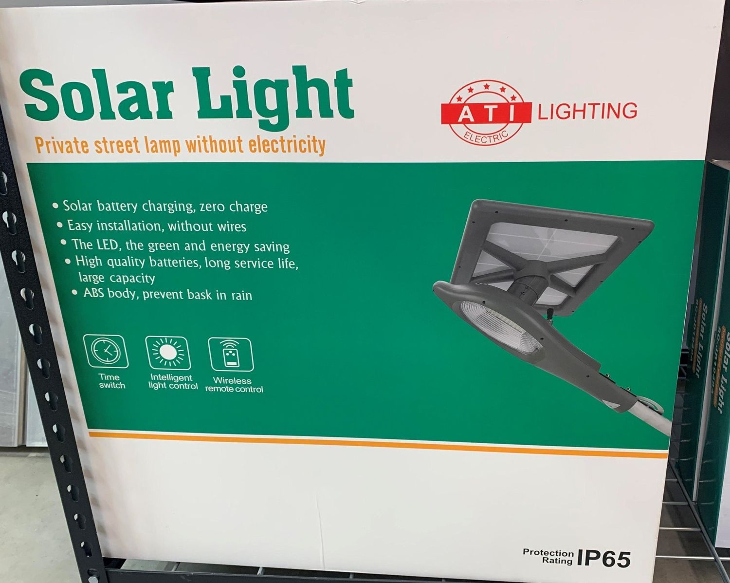 8C-BLA312-100W LAMPARA SOLAR TIPO DELFIN
