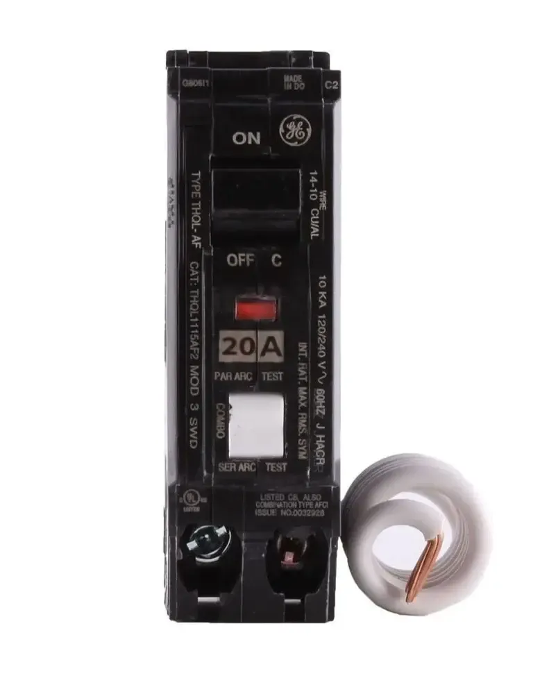 THQL-1120AF2 ARC FAULT CIRCUIT INTERRUPTER PLUG-IN BREAKER 1-20 AMPS