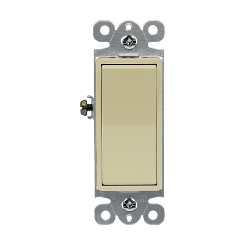 91150-I RESI DECORATOR SWITCH QUIET 15A SINGLE POLE 120-277V