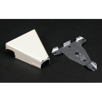 15-V5715   STEEL TEE IVORY WIREMOLD IVORY