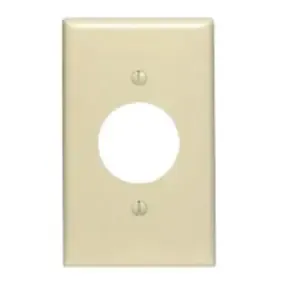 1C-UPCP05I  TAPA 2X4 RECEPT. SENCILLO 1G IVORY
