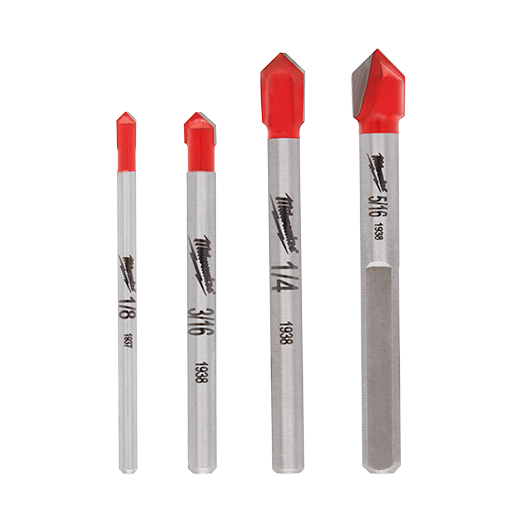 48-20-8988 4PC GLASS AND TILE BIT SET MILWAUKEE