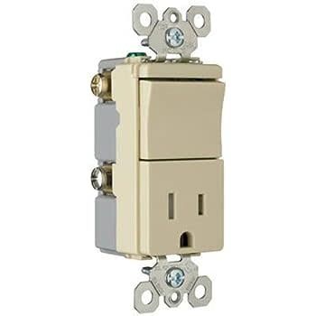 DECORA SWITCH &amp; RECEPTACULO 15AMP 125V IVORY/ 3284V