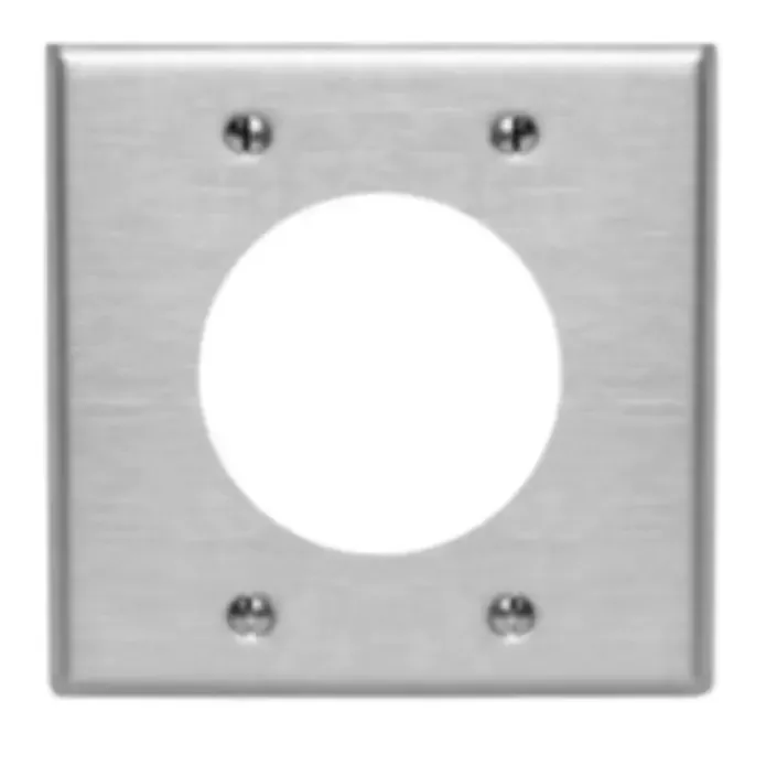7792 -TAPA 4X4 RECEPT ESTUFA /SECADORA 30A &amp; 50A 2G S/S 7792