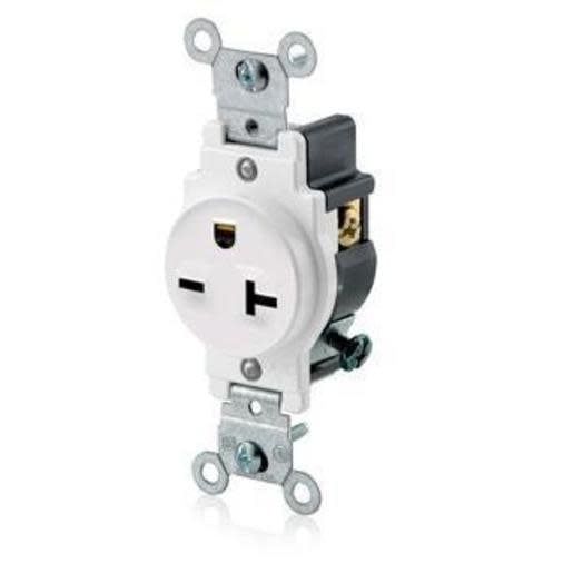 RECEPTACULO SENCILLO 20A/250V WHT 1876W- BOX 5851-W
