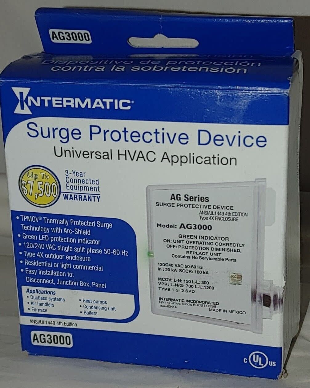 AG3000 HOME SURGE PROTECTOR DEVICE