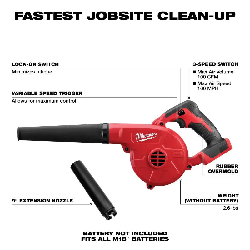 MILWAUKEE M18 Compact Blower (Bare Tool) / 0884-20