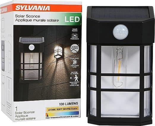 62407 SOLAR SCONCE LED LAMP