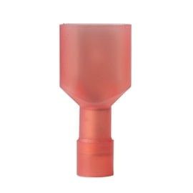 Disconnect Male Fully Insulated .25&quot; Tab 22-16 AWG Red; 15/Clam 5 Clams/Master/ 15-151M