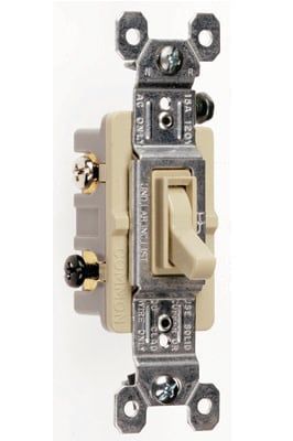 Switch Sencillo 3 Way 15Amp 120V Ivory 663IG