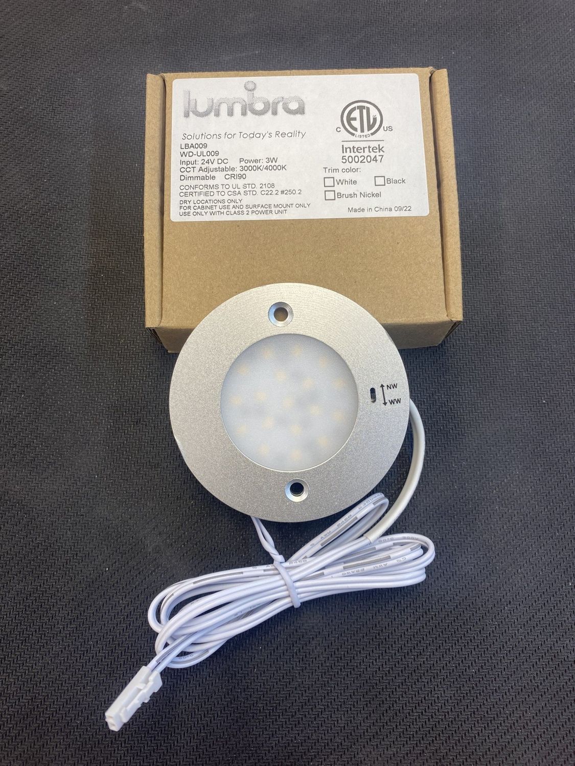 LBA009 CCT 24V TRIM CHANGEABLE CCT ADJUSTABLE DIP SWITCH FOR CCT SELECT