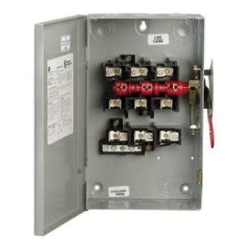 SAFETY SWITCH 100 AMPS 3 FUSE/4W 240 VOLTS RAIN TIGHT - TG-4323R