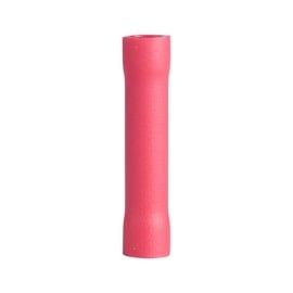 Butt Splice, Crimp Connector, #22-#18 AWG (0.8 mm²) Vinyl Insulated, Red, (22/Pkg) - 20-121