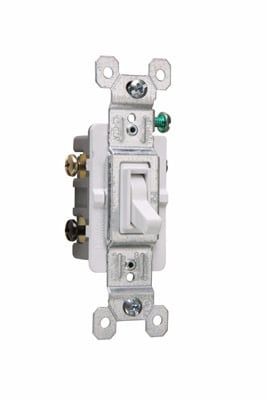 Switch Sencillo 3 Way 15Amp 120 Blanco 663WG