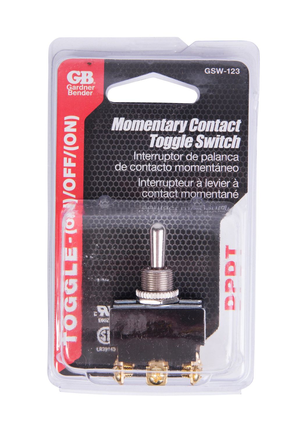 DPDT Momentary Contact Toggle Switch 20A 125VAC O/F/O / GSW-123