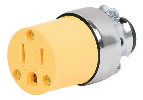 CONECTOR HEMBRA ARMADO 15A 125V - 46113
