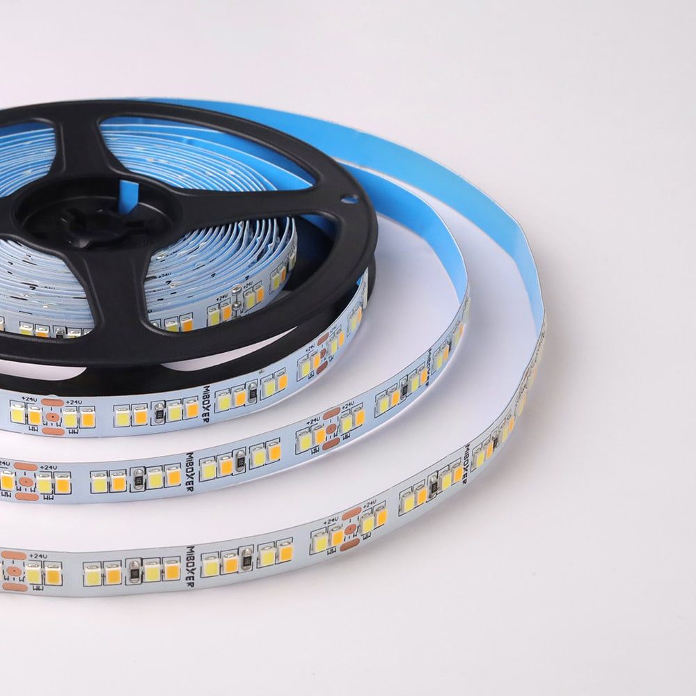 LSL2T01L 2835 CCT LED strip (Silicone tube) IP65 192LED/M 9W/M 40W/5MTS