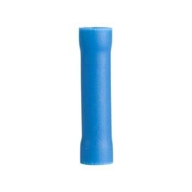Butt Splice, Crimp Connector, #16-#14 AWG (2 mm²), Vinyl Insulated, Blue, (21/Pkg) - 20-123