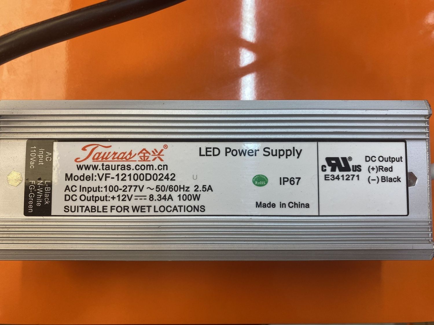 VF-12100D0242 DRIVER 12V 100W IP67