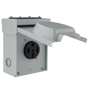 50 Amp 125/250V Weatherproof Outdoor Power Outlet Receptacle Box For RV And Electric Vehicles 14-50R/    66500M