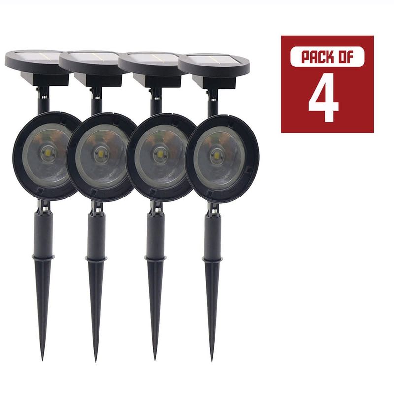 62217 SYLBANIA SOLAR POWERED LED PATHWAY SPOTLIGHT 3000K 5 LMS 4PK