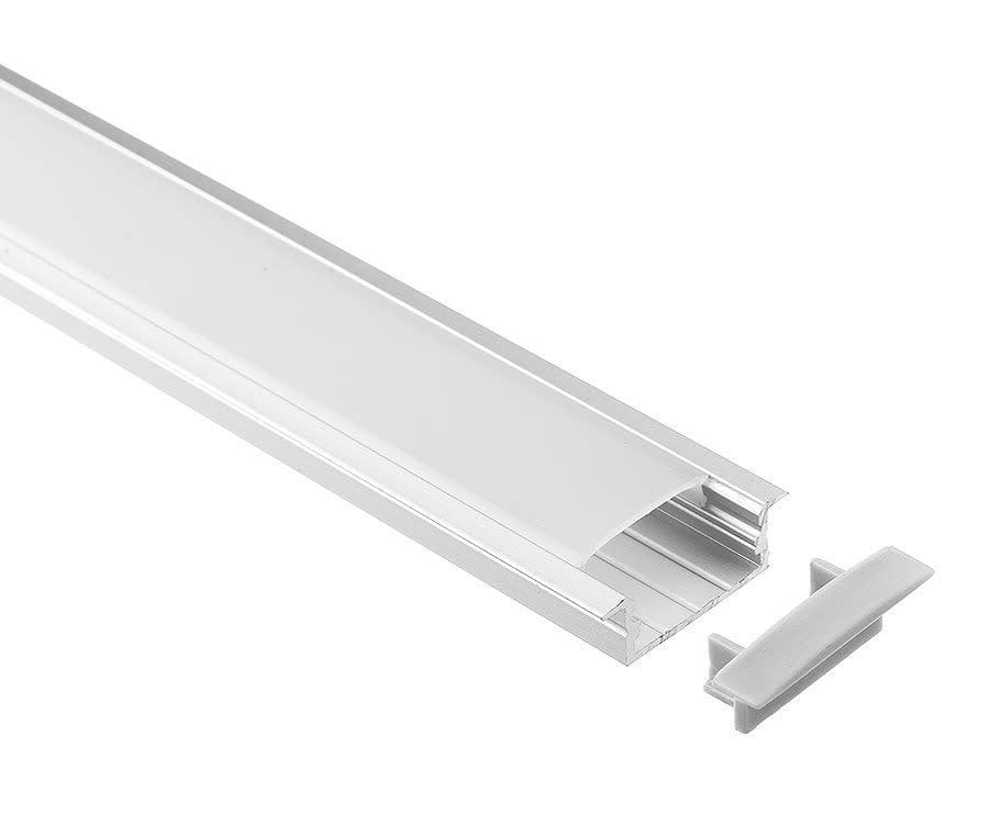 LBA-2001 ALUMINUM CHANNEL 1 METER WITH PC COVER