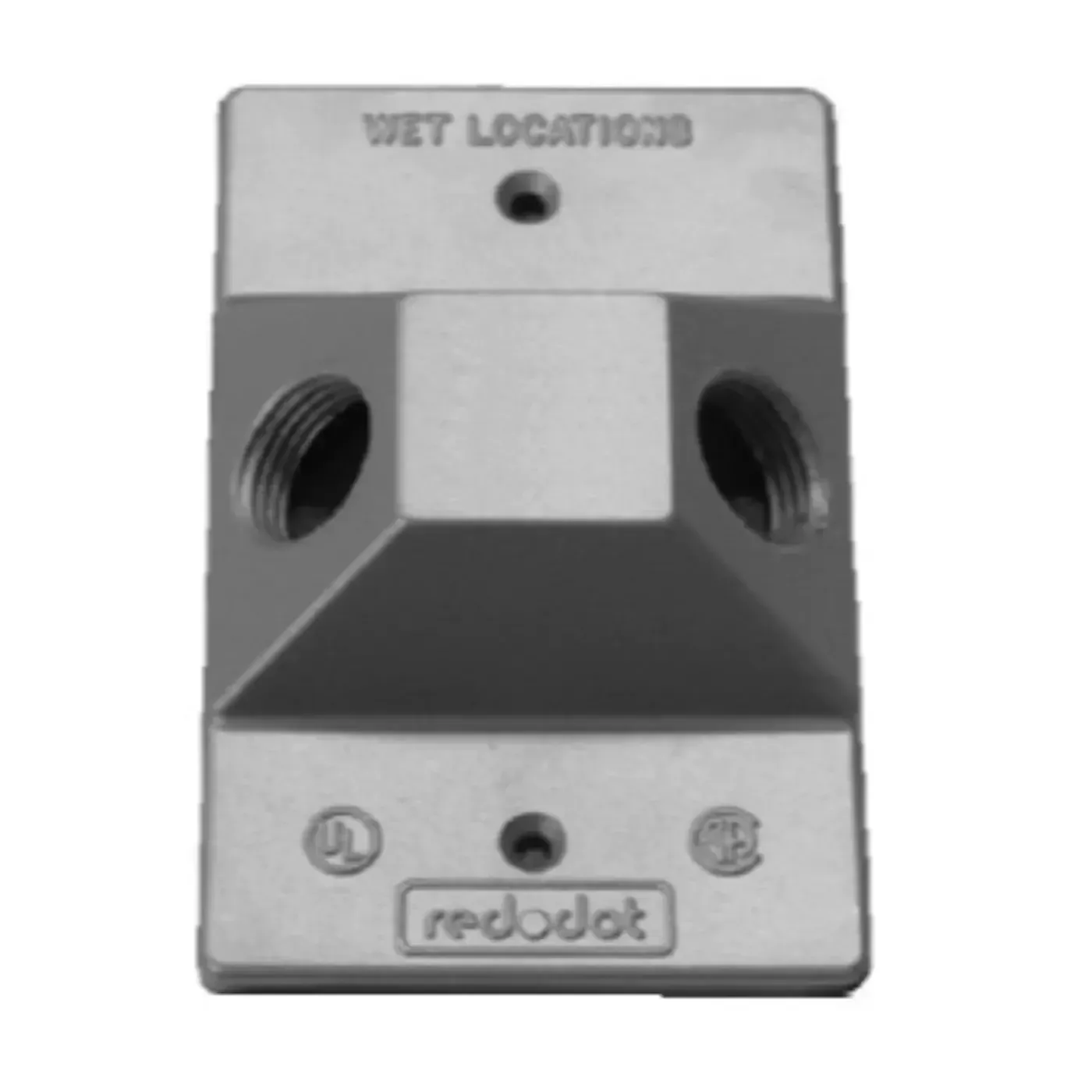 TAPA WATERPROOF 2X4 GRIS 2 KO 1/2&quot;