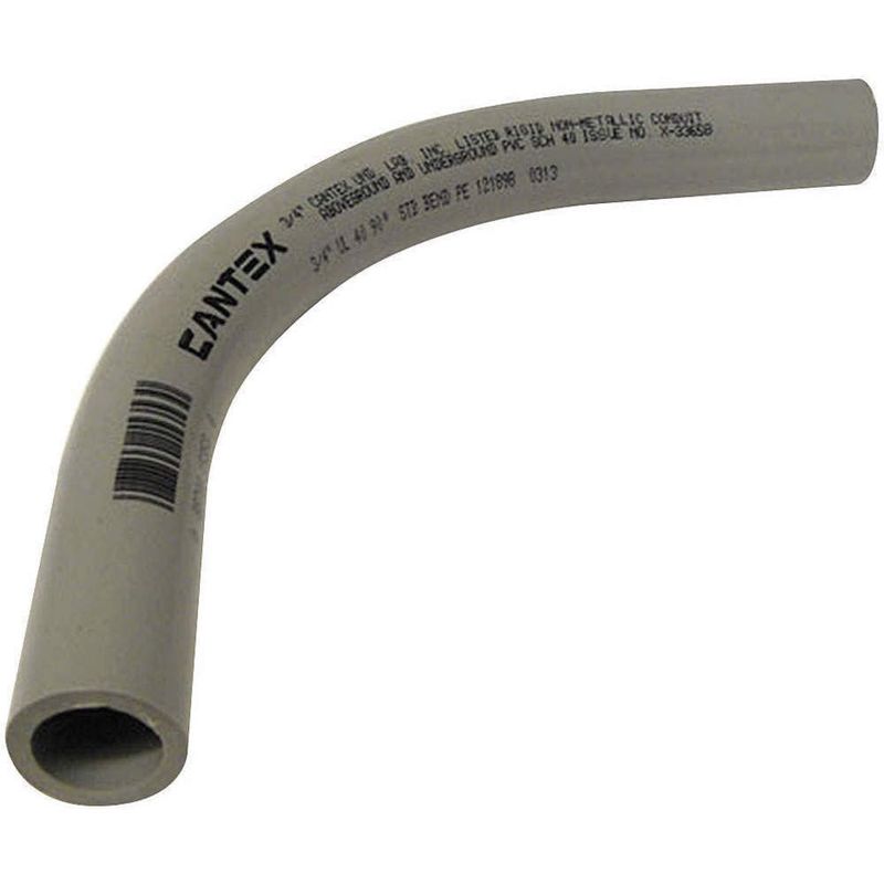 CURVA PVC  3/4" GRIS SCH40 (CANTEX USA)
