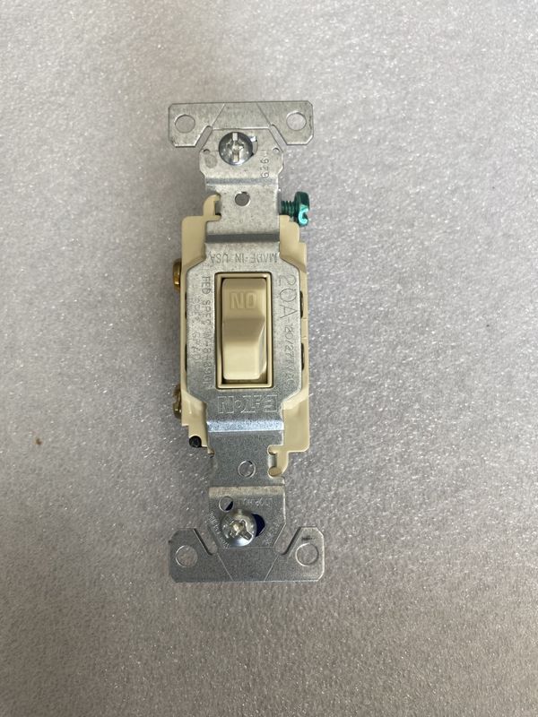 SWITCH SENCILLO 20AMP 120V IVORY (CS120V)