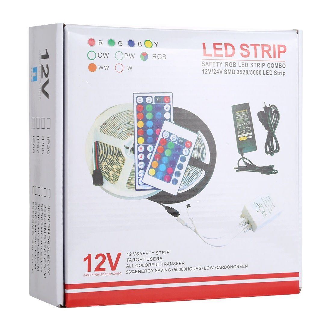 STRIP LIGHT LED 32&#39; MULTICOLOR C/CNTRL/ HF5050-30FT