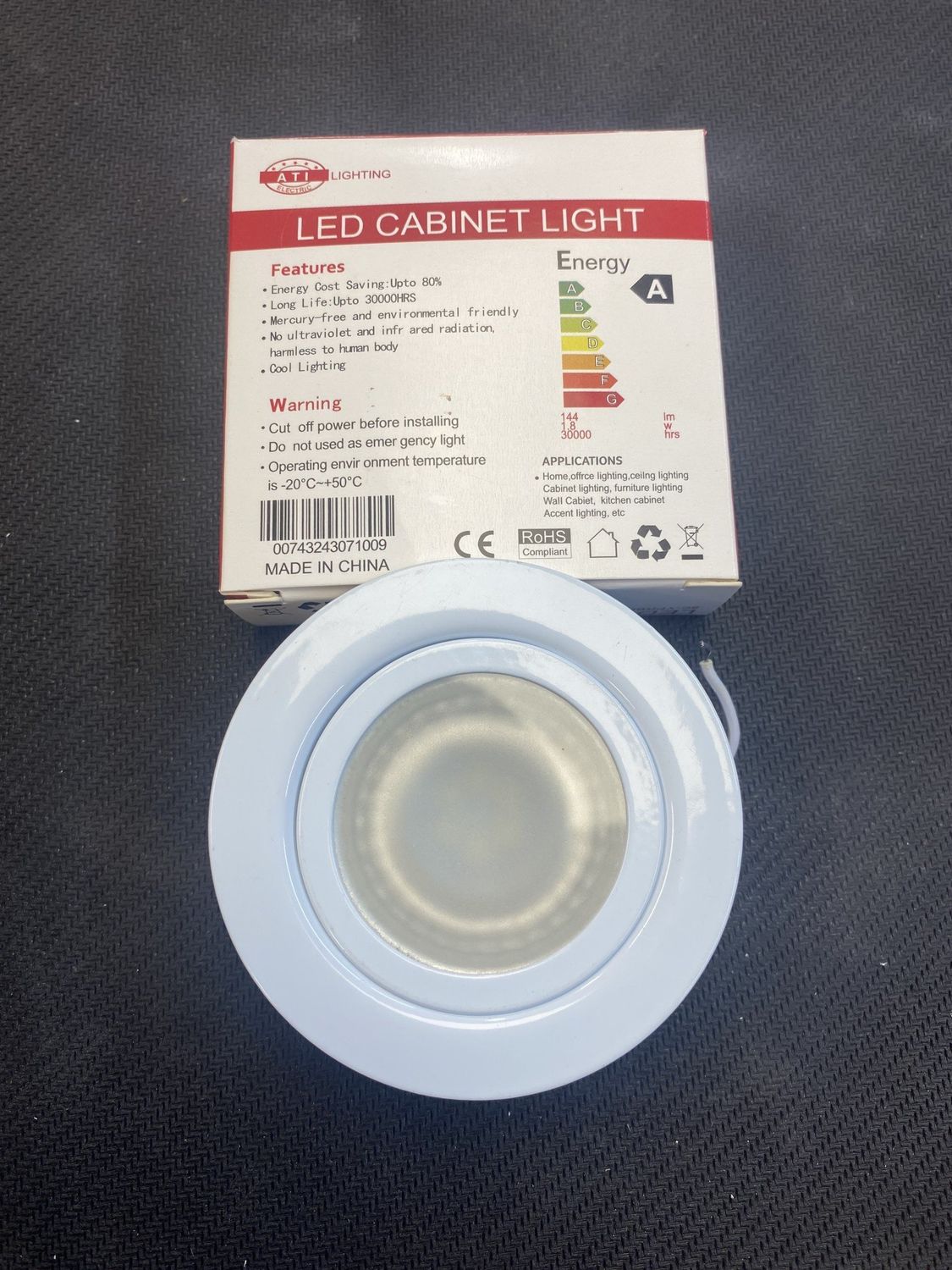 LAMP. GABINETE LED 1.8W REDONDA 3&quot; BLANCA/ YPRB0108W
