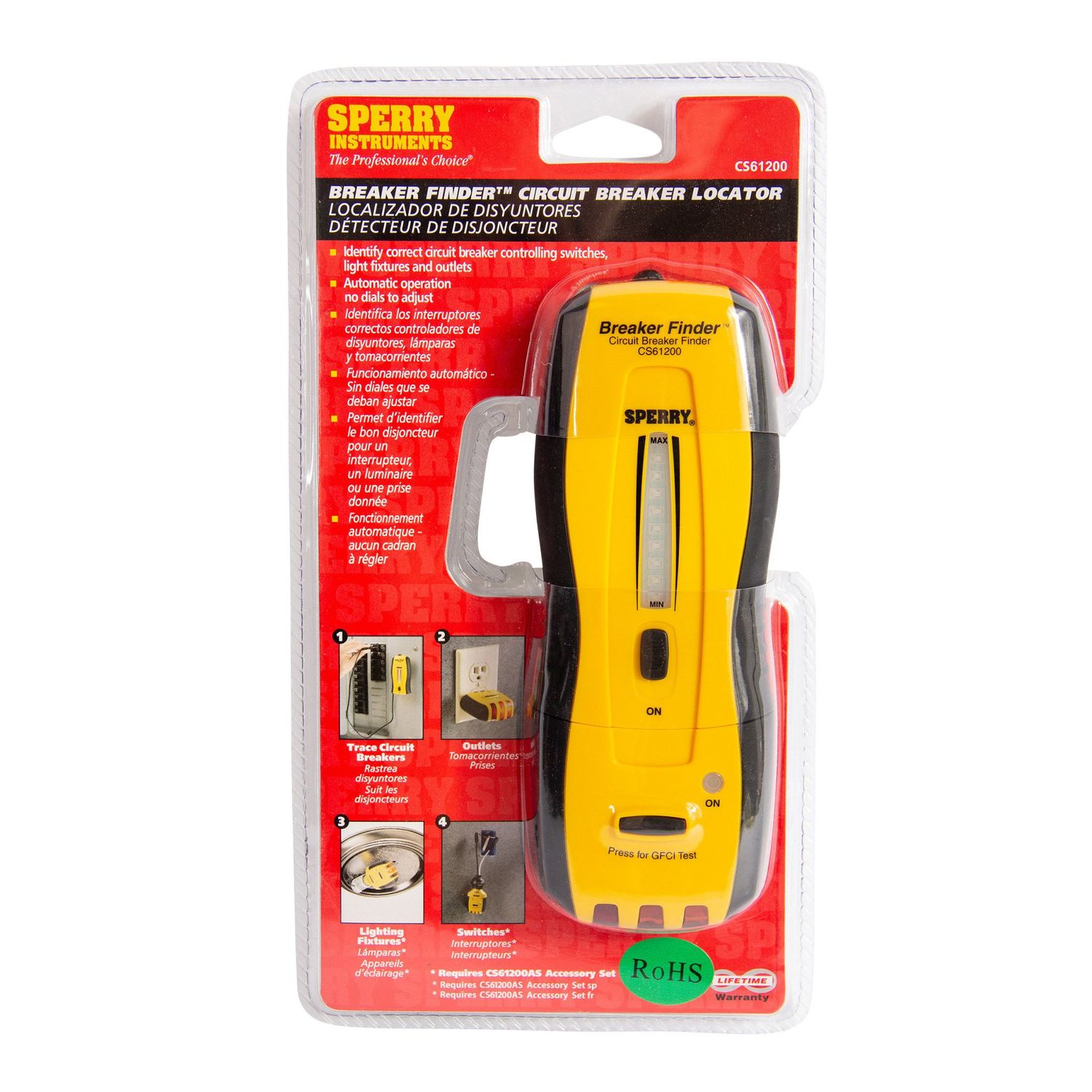 CS61200 BREAKER FINDER CIRCUIT BREAKER LOCATOR CIRCUIT TRACKER