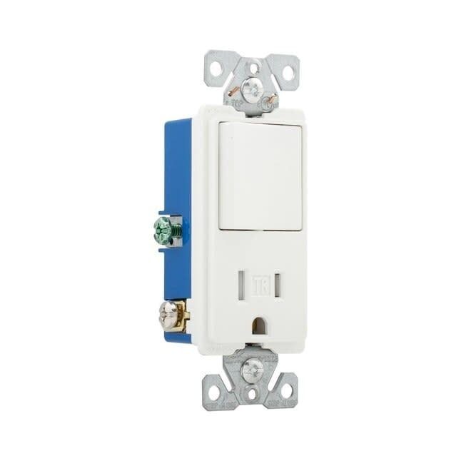 SWITCH RECEPT DECORA 15A WHITE C TR7730WC TR7730W