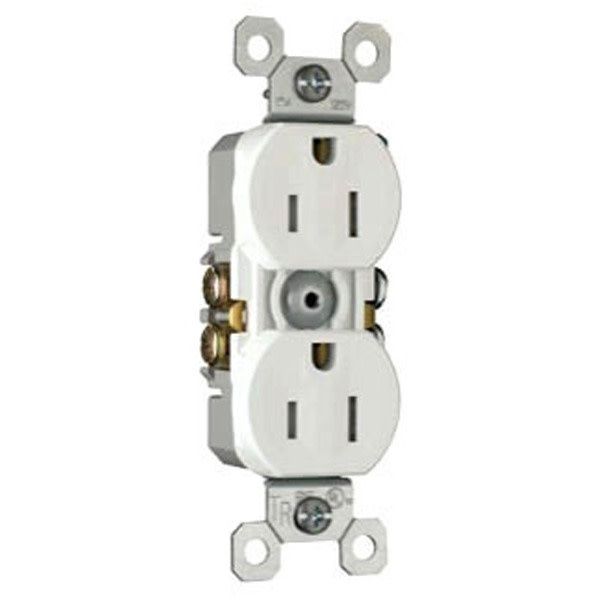 RECEPTACULO DOBLE 15AMP 125V BLANCO/ 3232-W