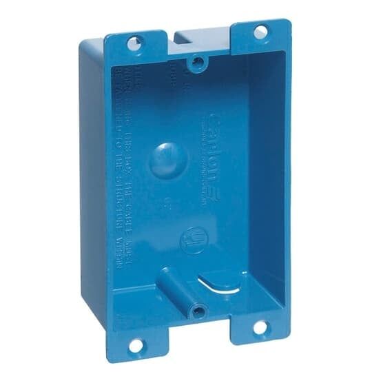 B108R-UPC 1 GANGA 3 5/8&quot; X 2 3/8&quot; X 1 1/4&quot; DEEP CAJA PVC GYPSUM BOARD
