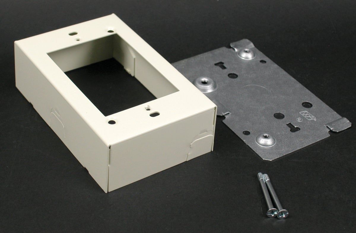 V5741 Wiremold 500/700 Series Switch and Receptacle Box Fitting, Ivory