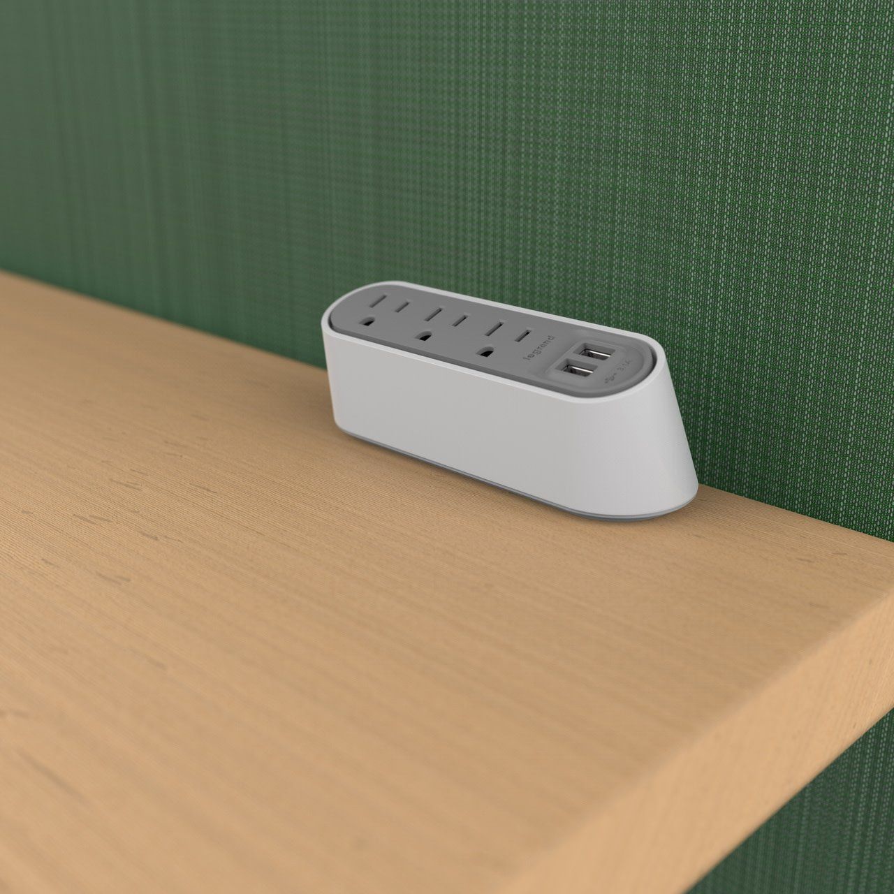 WSPC320WH (White) DESKTOP POWER CENTERS 6&#39; CABLE 3 TR RECEPTACLE 15A 2 USB PORT 3.1A